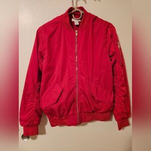 H&M Bomber Jacket Red